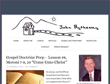 Tablet Screenshot of johnbytheway.com